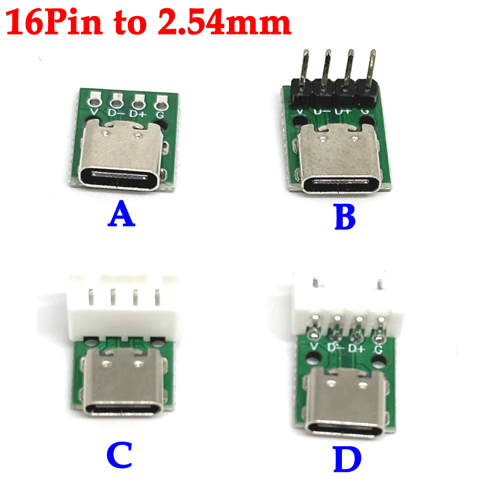 Modular Power Supply - 1/10PCS TYPE-C Female Test Board USB