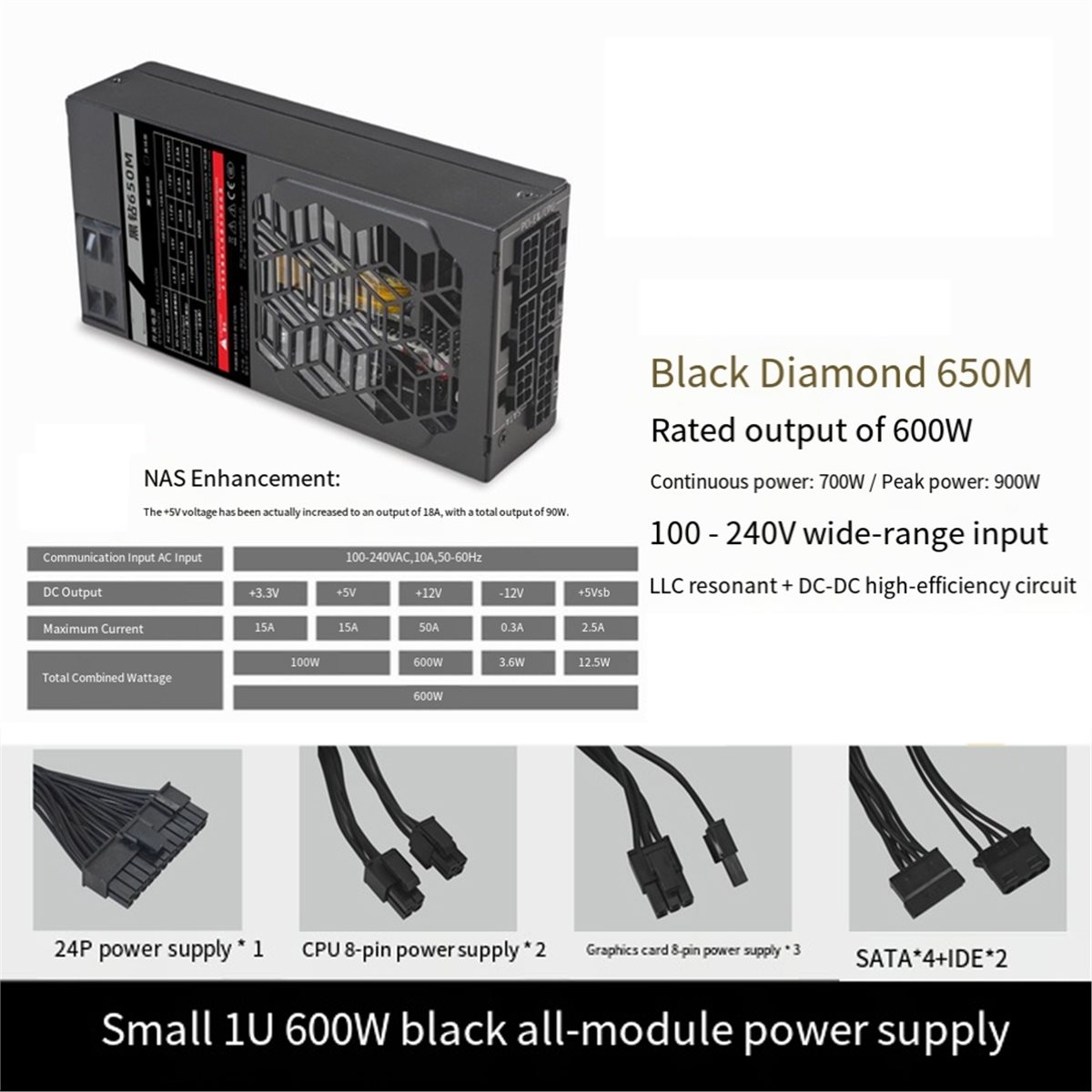 Flex Atx Power Supply 600W 1U - A14G Flex 600W Modular Power Supply