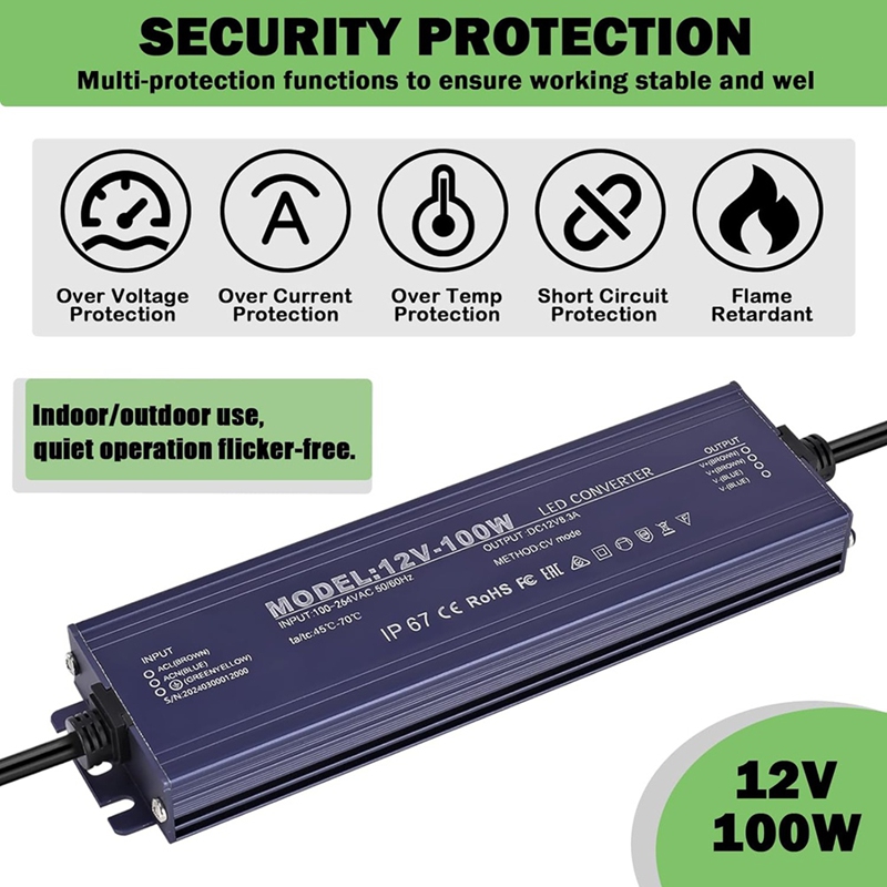 ●12V LED Driver IP67 Waterproo - Dc Power Supply 12V ulasan dan harga