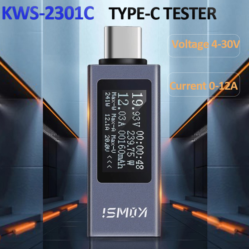 Type-C Current Voltage Monitor - Power Supply Tester ulasan dan harga