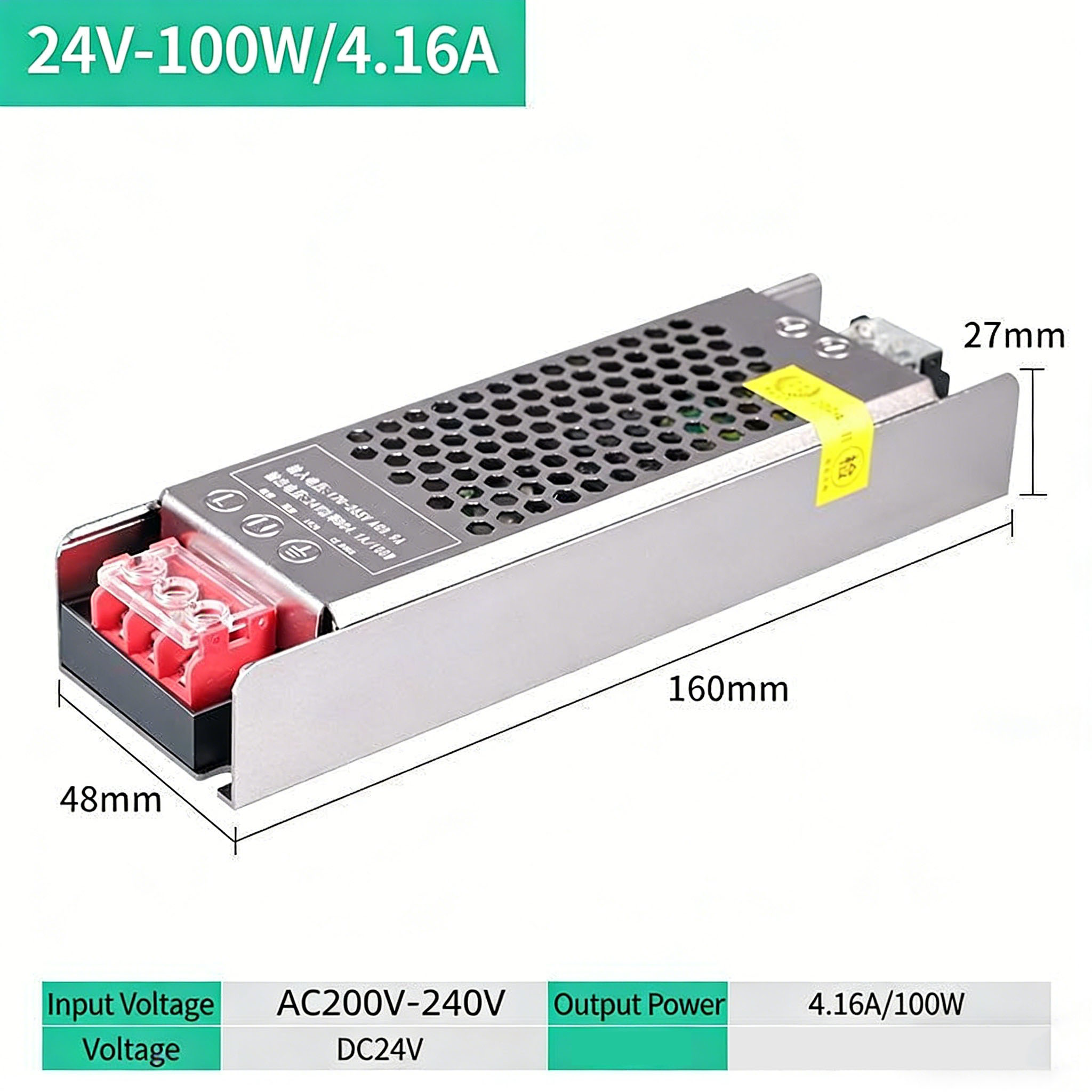 1PC 220V to 12V/24V LED Strip  - Power Supply ulasan dan harga