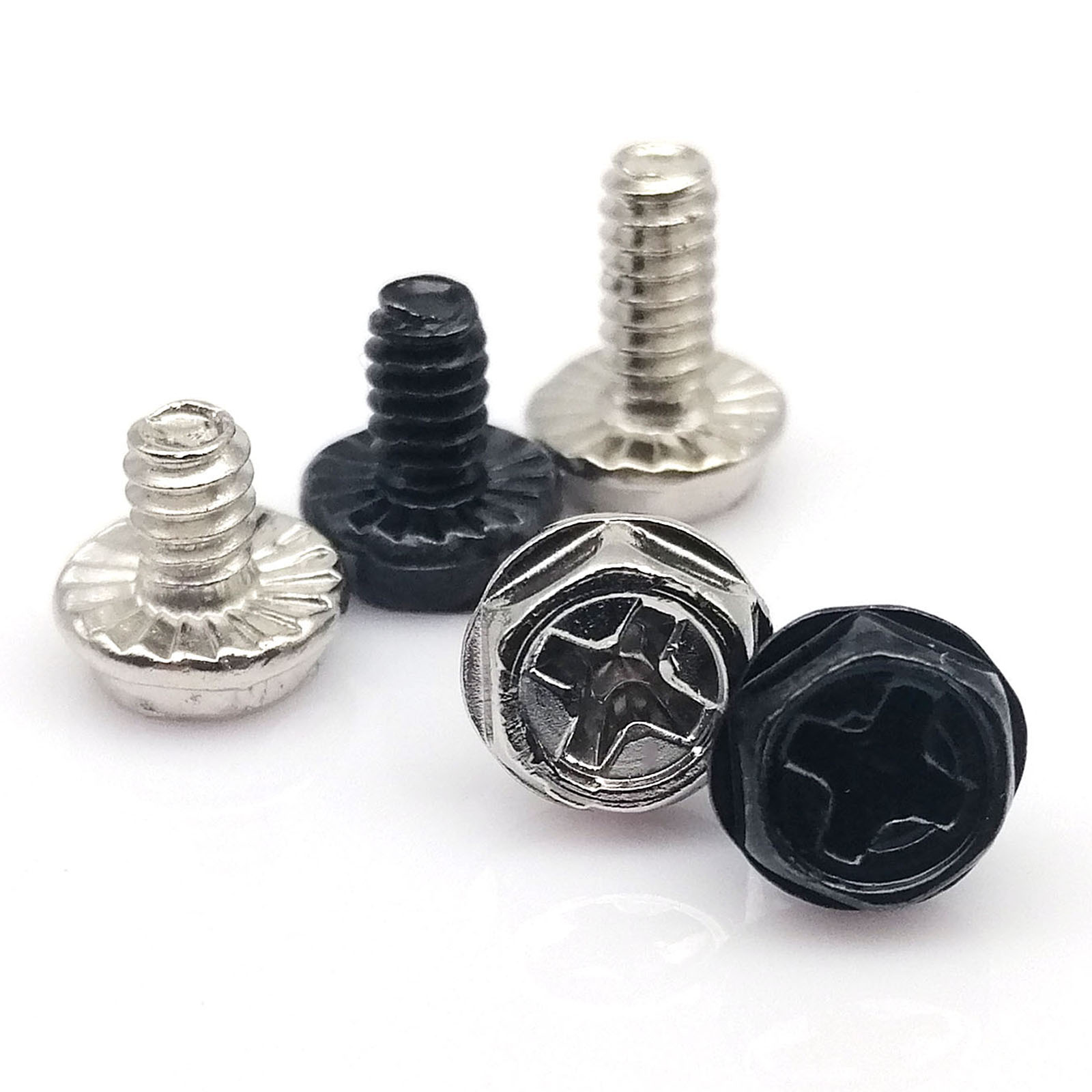 100pcs Black Silver 6#-32x5/6/ - Psu Computer ulasan dan harga