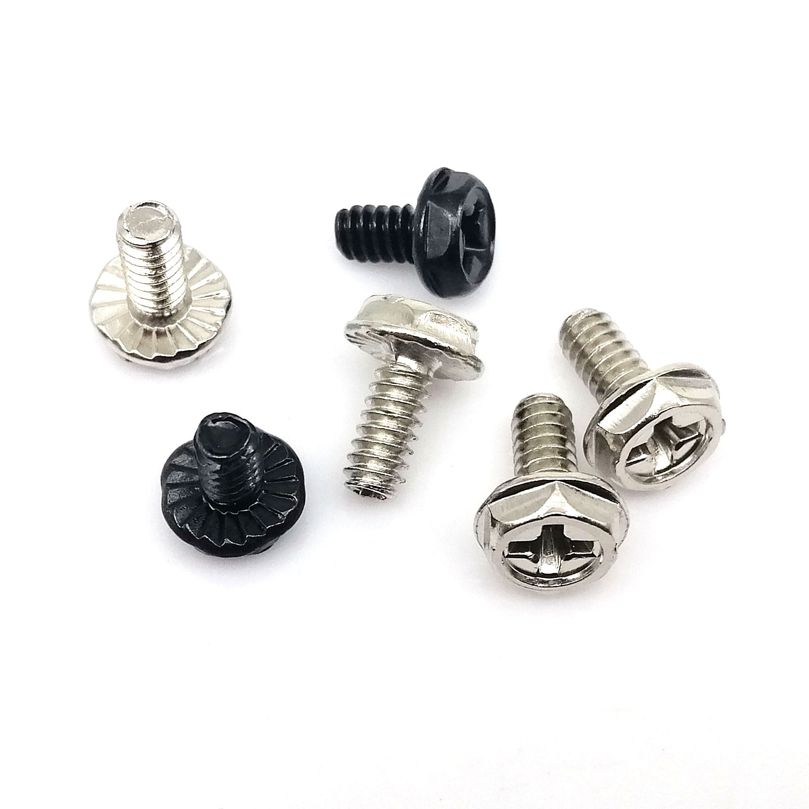 100pcs Black Silver 6#-32x5/6/ - Psu Computer ulasan dan harga