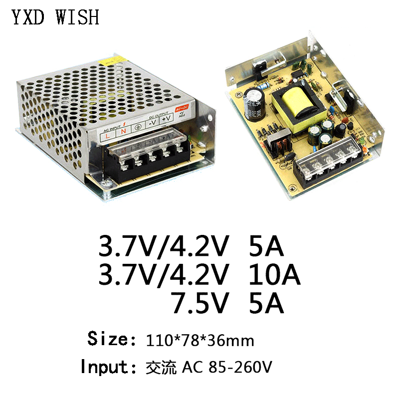 AC 220V To 3.7V 4.2V 7.5V Powe - Smps Power Supply ulasan dan harga