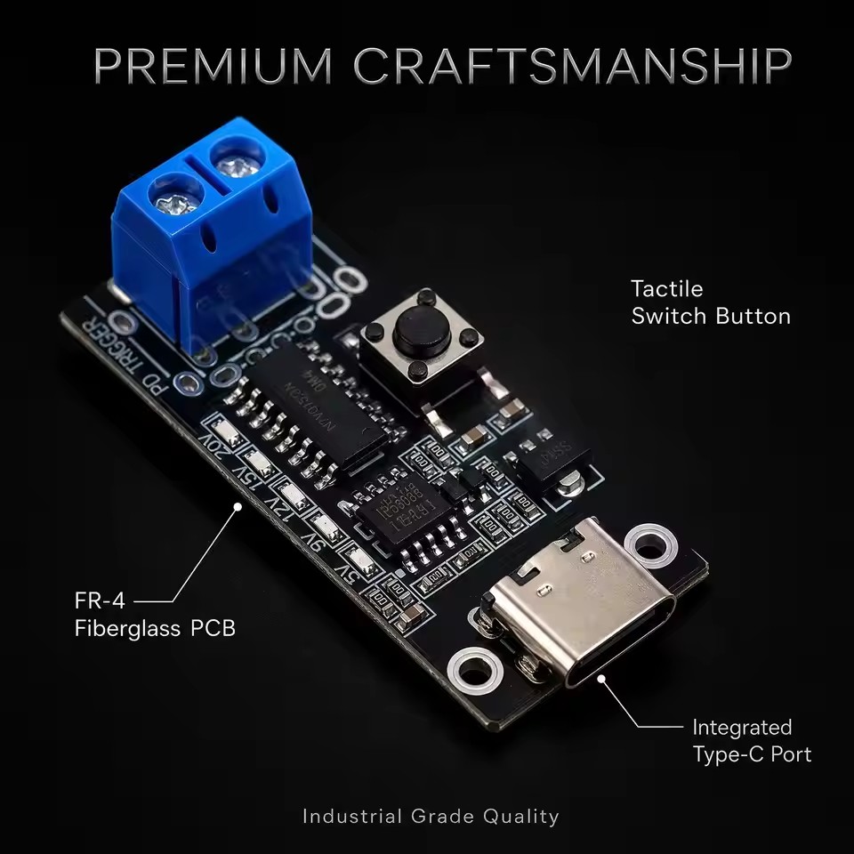 1-3PCS USB-C 5A PD Trigger Boa - Modular Power Supply ulasan dan harga