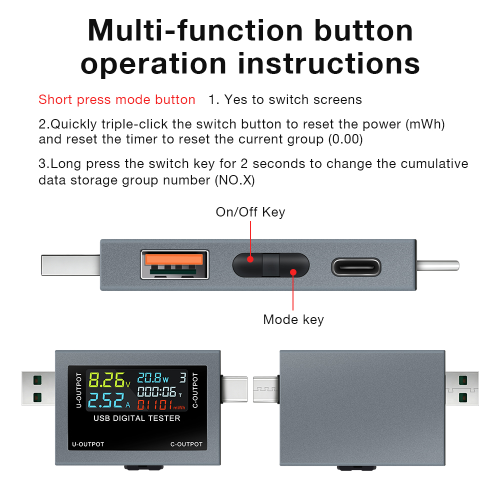 USB Type-C Charging Tester DC  - Power Supply Tester ulasan dan harga