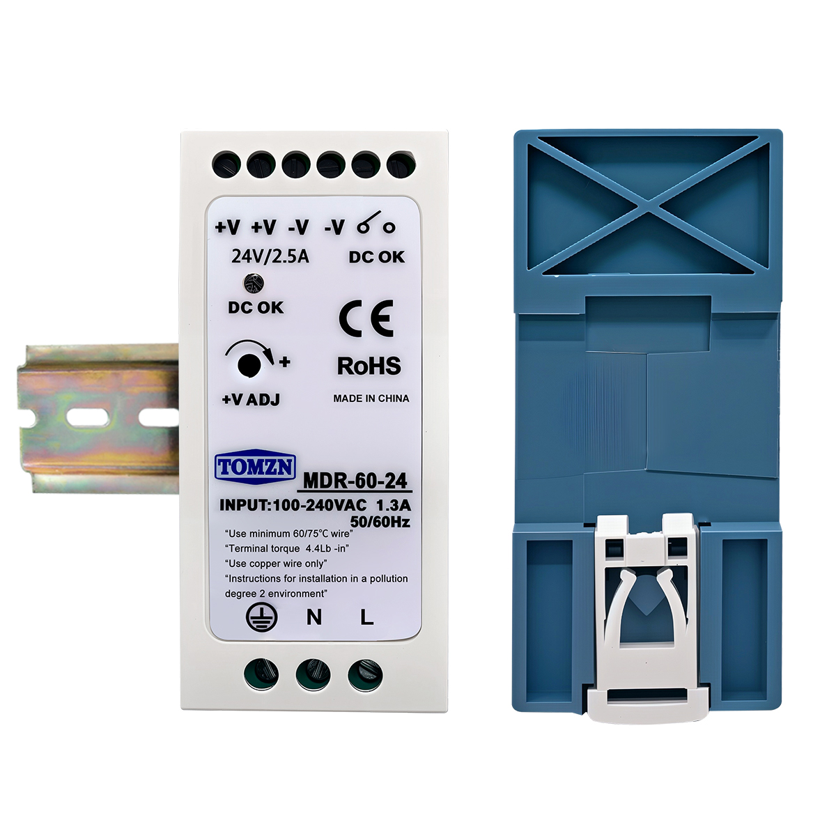TOMZN DIN Rail EDR MDR 20W 60W - Smps Power Supply ulasan dan harga