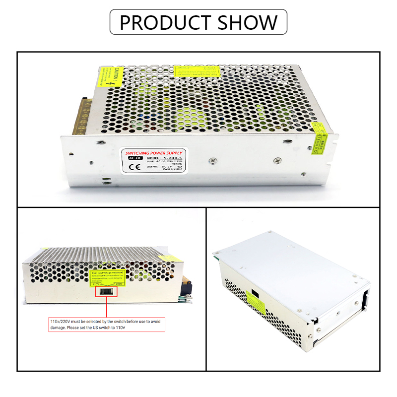 110/220V AC to DC 5V 40A 200W  - Smps Power Supply ulasan dan harga