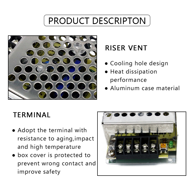 110/220V AC to DC 5V 40A 200W  - Smps Power Supply ulasan dan harga