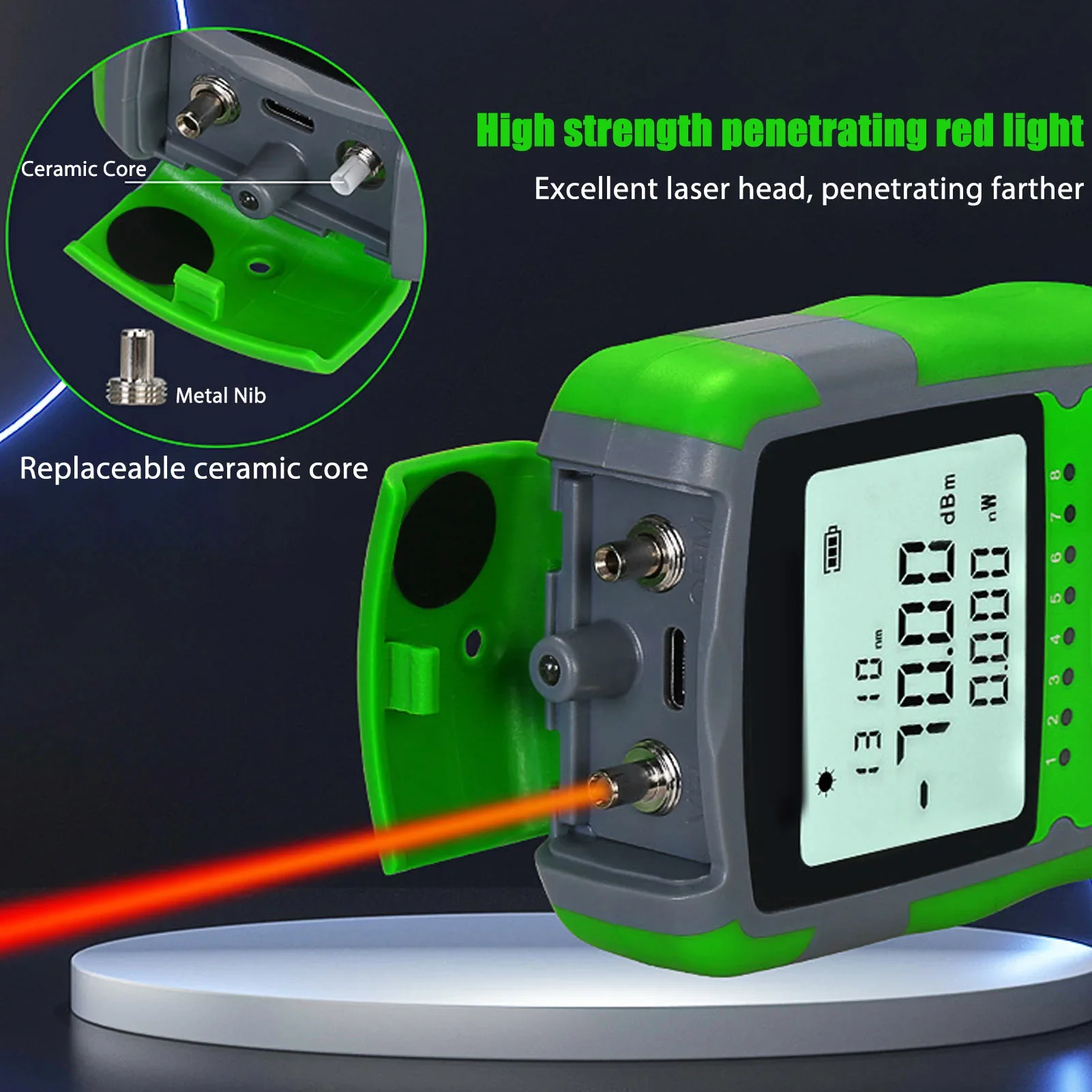Red Light  Optic Cable Power T - Power Supply Tester ulasan dan harga