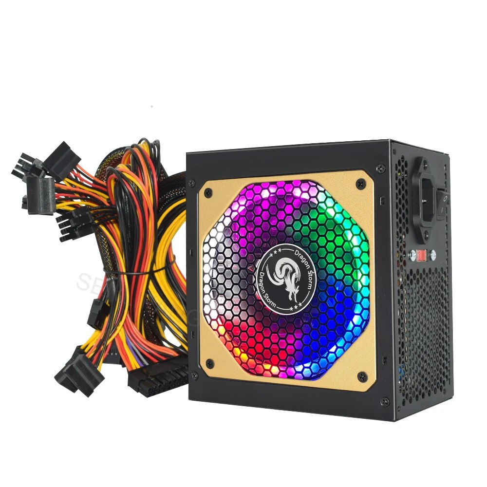 ATX 400W 600W 110-230V RGB 12V - Power Supply 650W ulasan dan harga