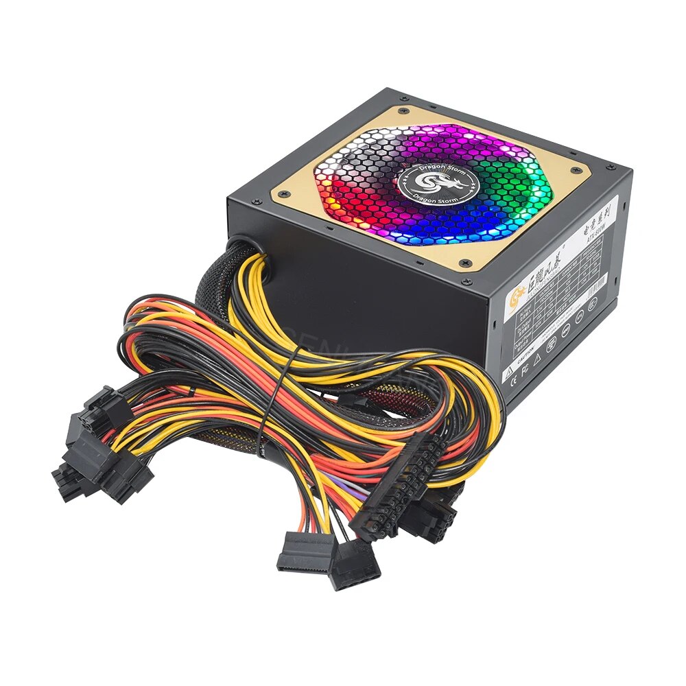 ATX 400W 600W 110-230V RGB 12V - Power Supply 650W ulasan dan harga