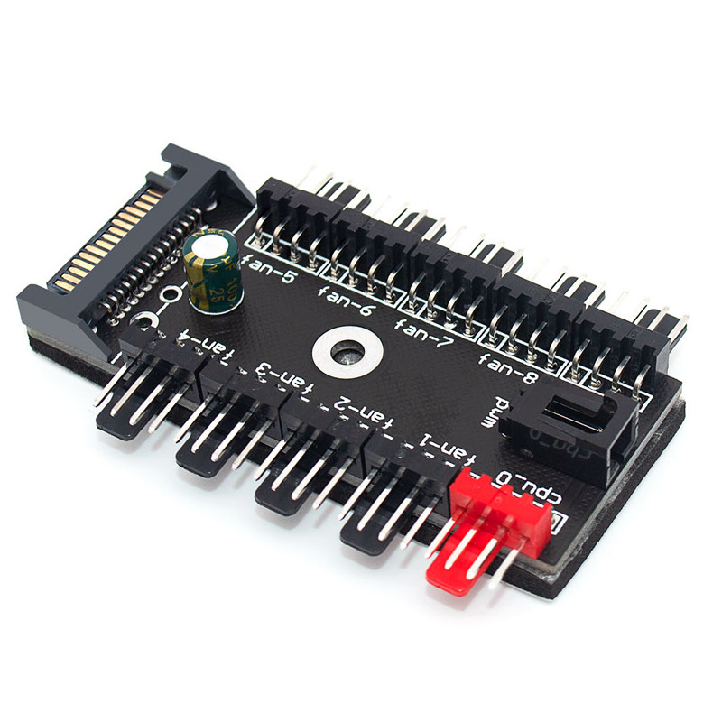 10-Port 4 Pin PWM Fan Hub Spli - Pc Power Supply ulasan dan harga