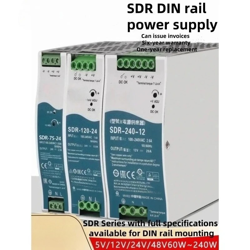SDR-240-24 DIN Rail Power Supp - Smps Power Supply ulasan dan harga