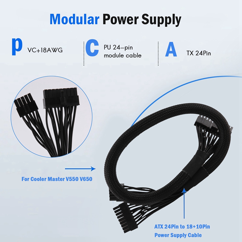 ATX 24Pin To 18+10Pin Motherbo - Power Supply ulasan dan harga