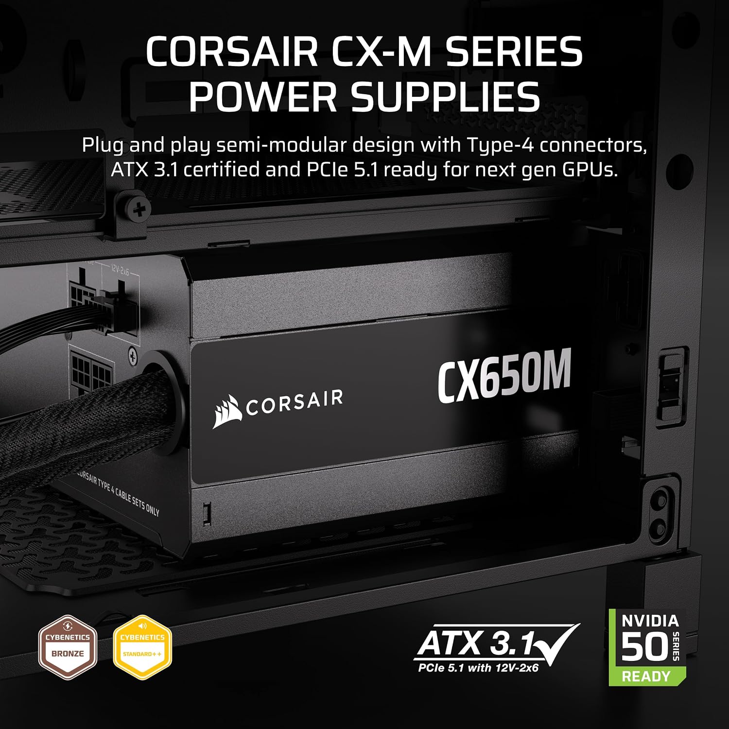 CX650M (2025) Semi Modular ATX - Power Supply 650W ulasan dan harga