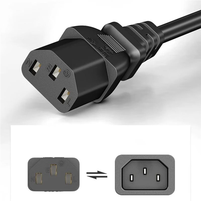EU Plug C13 Power Supply Cable - Psu Computer ulasan dan harga