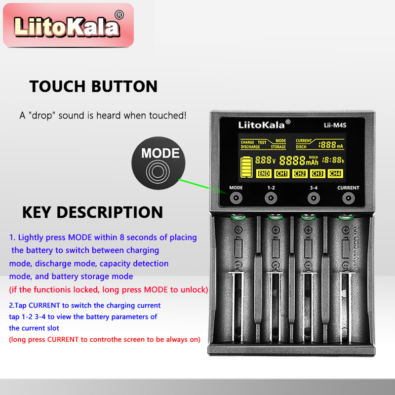 LiitoKala Lii-M4S Touch Charge - Power Supply Tester ulasan dan harga